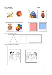 English Worksheet: TOY 