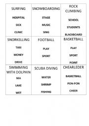 Taboo printable cards for esl students