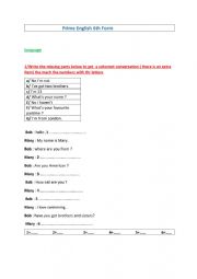 English Worksheet: Language Revision  Tunisian 6TH FORM 