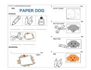 set of instructions paper dog