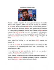 Lionel Messi�s Daily Routines