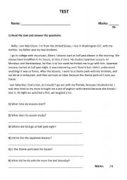English Worksheet: present simple and past simple