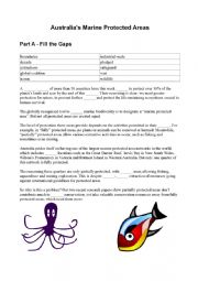 English Worksheet: Marine Protected Areas in Australia