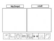 English Worksheet: BIG AND SMALL