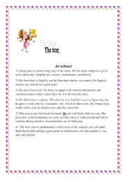English Worksheet: 8th form end of term test
