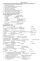 English Worksheet: Noun Clause