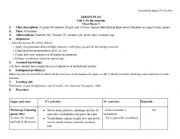 English Worksheet: lesson