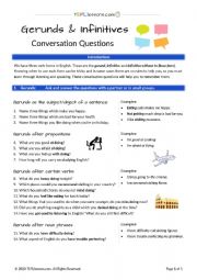 Gerunds and Infinitives Conversation