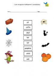 Halloween vocabulary 