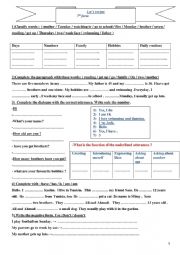 English Worksheet: lesson 2