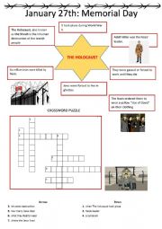 English Worksheet: memorial Day: the Holocaust 