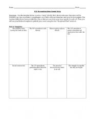 English Worksheet: U.S. Reconstruction - Comic Strip