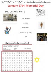English Worksheet: The Holocaust