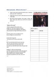 English Worksheet: Song Racisme