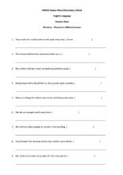 English Worksheet: Passive Voice