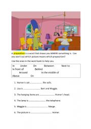 Preposition Revision through The Simpsons 