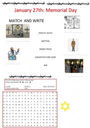English Worksheet: The Holocaust