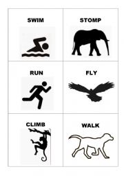 English Worksheet: What animals can do?