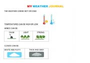 English Worksheet: My weather journal