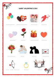 English Worksheet: Saint Valentines Day