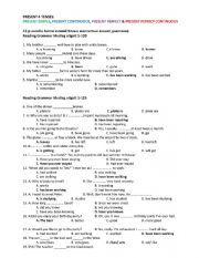 English Worksheet: present simple exercise