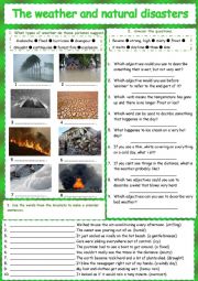 Weather and natural disasters