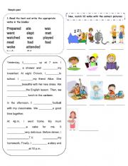 English Worksheet: Simple Past