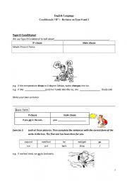 English Worksheet: Conditionals Type 0 and 1