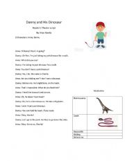English Worksheet: Danny and his dinosaur Readers Theater