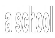 English Worksheet: places at school