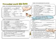 English Worksheet: remedial work module 2 for 8 thform