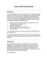 English Worksheet: role play