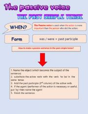 The passive voice   past simple 