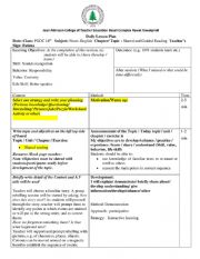 English Worksheet: Reading and Writing