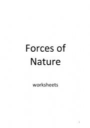 Forces of Nature - worksheets