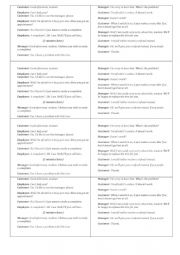 English Worksheet: expressing complaint( dialogue)