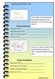 English Worksheet: Pets