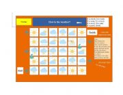 English Worksheet: Weather board game