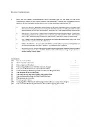 English Worksheet: Reading comprehension-B2   About Museums