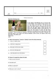 English Worksheet: personal identification