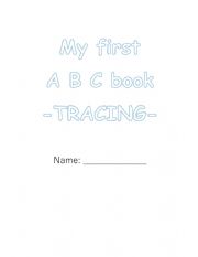 English Worksheet: my first alphabet tracing