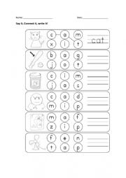 English Worksheet: Vowel short a