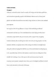 English Worksheet: Punctuations New Zealand