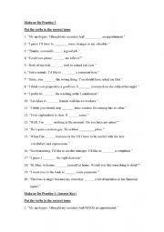 English Worksheet: Make or Do Practice 1