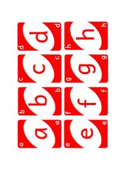 English Worksheet: Phonics Uno Style Playing Cards (Alphabet flash cards)