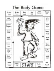 English Worksheet: Body game