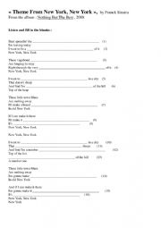 New york new york song lyrics 