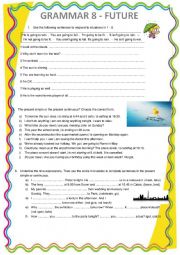 English Worksheet: future