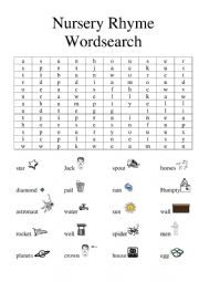 Nursery Rhyme Word Search