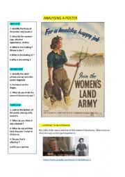 Propaganda poster for women�s land army during ww2